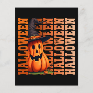 Halloween-Typografie coole lustige Kürbis-Geschenk Flyer