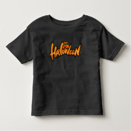 Halloween Typografie Kleinkind T-shirt