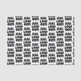 Halloween Typography Seidenpapier