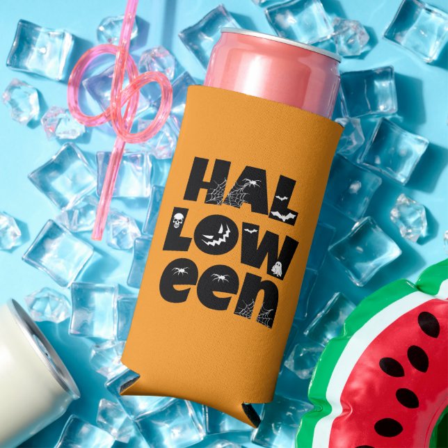 Halloween Typography Selters Dosenkühler (In Situ Sommer)