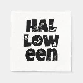 Halloween Typography Serviette