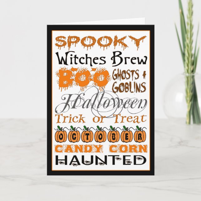 Halloween U-Art Karte (Vorderseite)