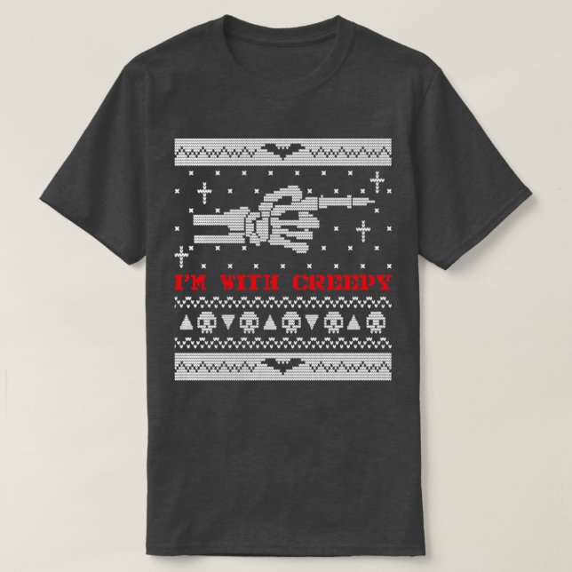 Halloween Ugly Sweater2 T-Shirt (Design vorne)