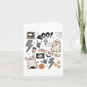 Halloween Ultrasound Tech Herbstsonographin Karte
