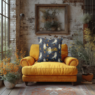 Halloween um Mitternacht mit Himmelsmotiven Kissen