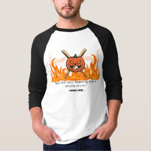 Halloween und Baseball T-Shirt