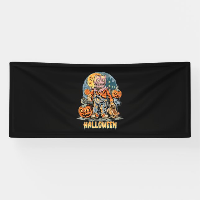 Halloween und Cat Banner (Horizontal)