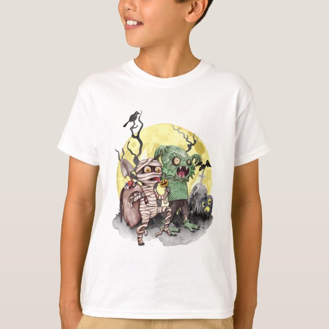 Halloween und Fish Boy T-Shirt (Vorderseite)