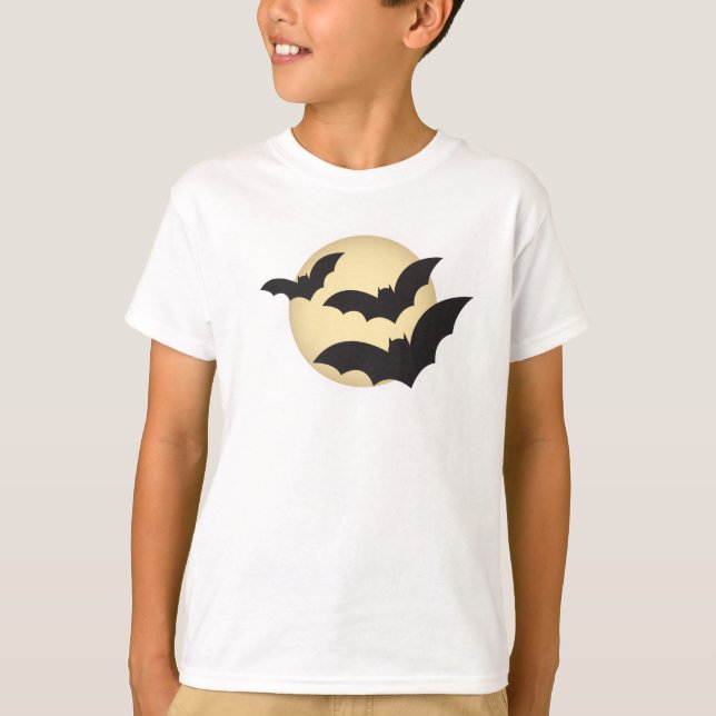 Halloween und Fledermäuse T-Shirt (Vorderseite)