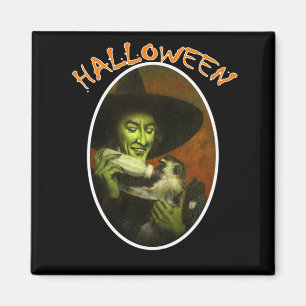 Halloween und fliegender Affe Magnet