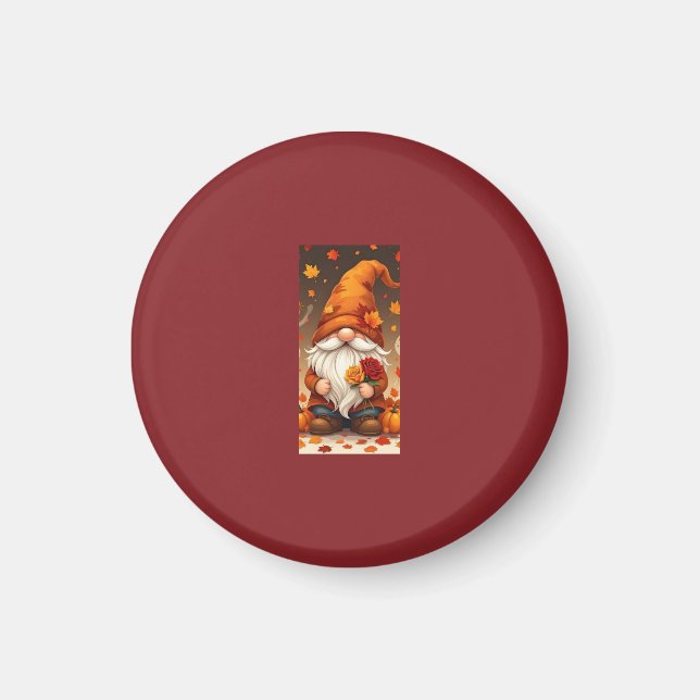 Halloween- und Herbst-Grußkarte Magnet (Vorne)