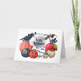 **HALLOWEEN UND HERBST** WAS KANN MAN MEHR VERLANG KARTE