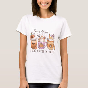 Halloween und Kaffee T-Shirt