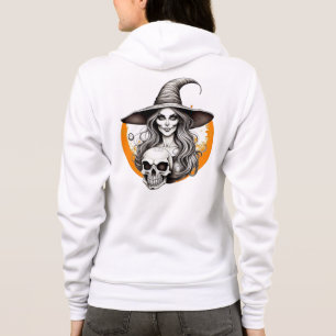 Halloween und Skeleton Realistische Stift Kunst Hoodie