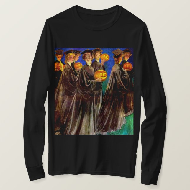Halloween-Uni-Absolventen T-Shirt (Design vorne)