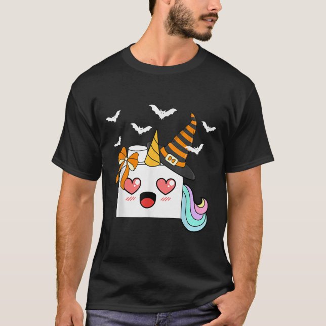 Halloween Unicorn Master Builder Blocks Gebäude K T-Shirt (Vorderseite)