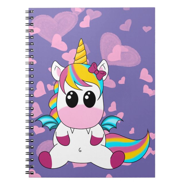 Halloween Unicorn Notizblock (Vorderseite)