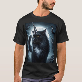 Halloween Unicorn Spuk Katzenwald T-Shirt