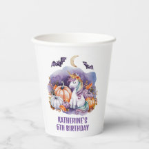 Halloween Unicorn Watercolor Geburtstagsparty