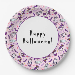 Halloween Unicorns Pappteller