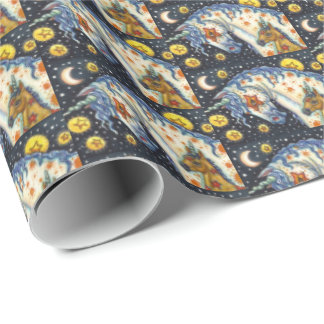 HALLOWEEN UNICORNS, STAR HORSE & COLT FANTASY GESCHENKPAPIER