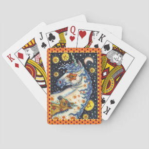 HALLOWEEN UNICORNS, STAR HORSE & COLT FANTASY SPIELKARTEN