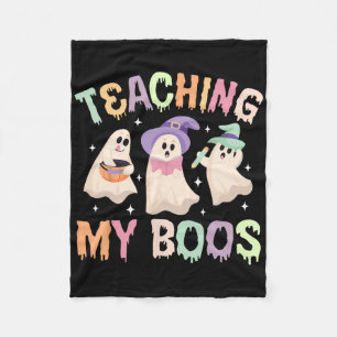 Halloween-Unterricht in meinen Boos, Spooky-Lehrer Fleecedecke