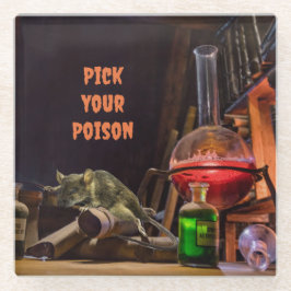 Halloween-Untersetzer, gib dein Gift. Glasuntersetzer