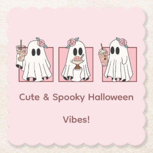 Halloween-Untersetzer niedlich & gespannt - Kawaii Untersetzer