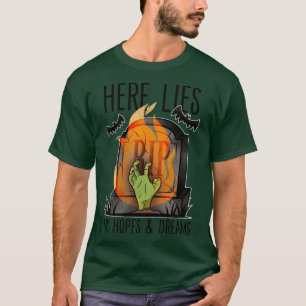 Halloween Untoter Grabstein Hier ist meine Hoffnun T-Shirt