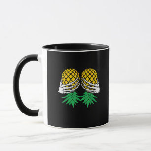 Halloween Updown Pineaple Swinger Skeleton H Tasse