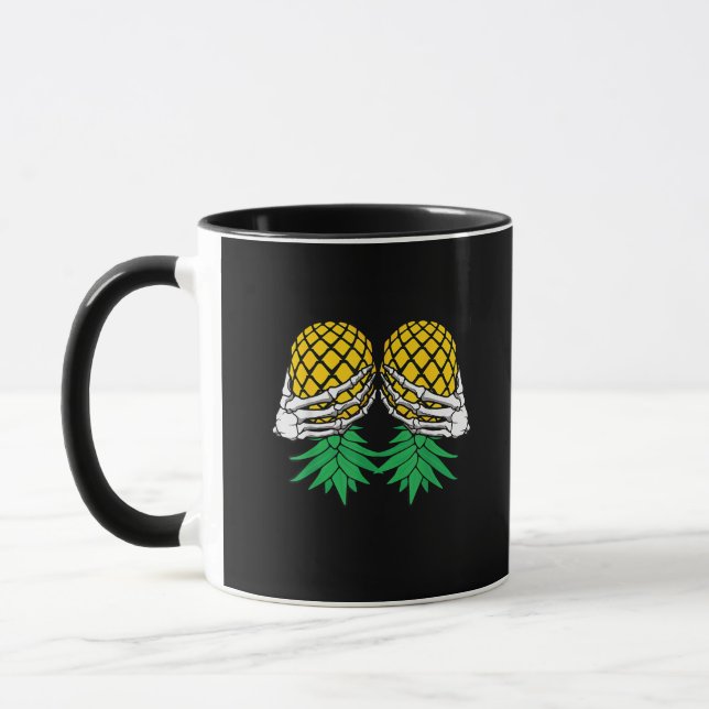 Halloween Updown Pineaple Swinger Skeleton H Tasse (Links)