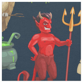 Halloween-Urlaubsmonster nahtloses Muster Stoff