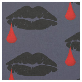 Halloween Vamp Kiss Stoff