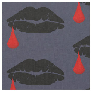 Halloween Vamp Kiss Stoff