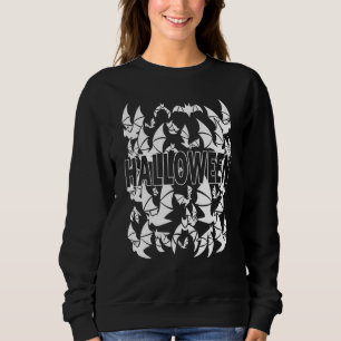 Halloween-Vampir-Fledermaus-Kostüm 80er Goth Club Sweatshirt