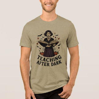 Halloween Vampir-Lehrer T-Shirt Tri-Blend Shirt