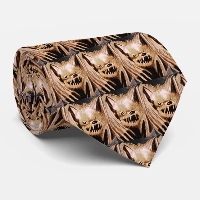 HALLOWEEN VAMPIRE BAT Krawatte (Gerollt)