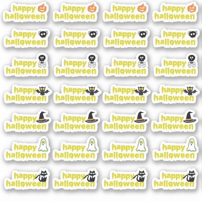 Halloween Vampire Bat Spider Web Skull Witzhut Aufkleber (Vorderseite)