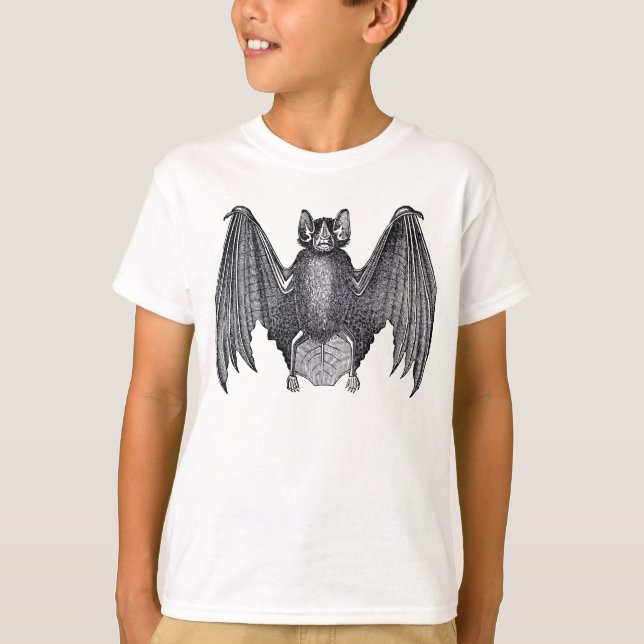 Halloween Vampire Bat Spooky Creepy Kids Kostüm T-Shirt (Vorderseite)