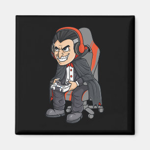 Halloween Vampire Beängstigend Gamer Boys Kids Magnet