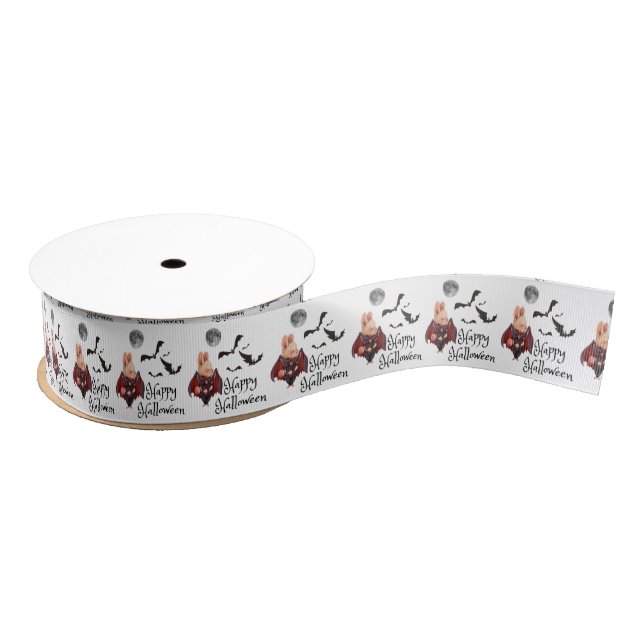 Halloween Vampire Bunny Ribbon Ripsband (Spule)