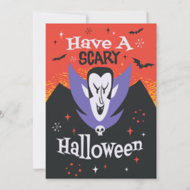 HALLOWEEN VAMPIRE CARTOON FEIERTAGSKARTE