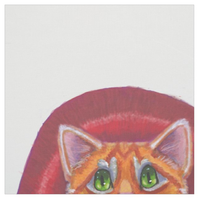 Halloween Vampire Cat mit Bat Stoff (Muster)