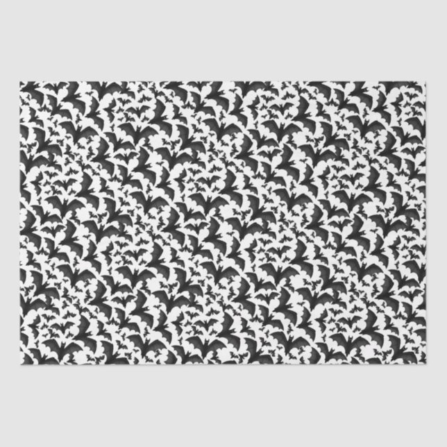 Halloween-Vampire-Fledermaus Seidenpapier (Vorderseite)