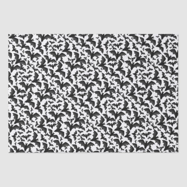 Halloween-Vampire-Fledermaus Seidenpapier (Vorderseite)