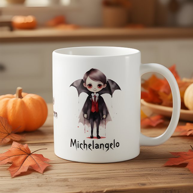 Halloween Vampire Kid Personalize Kaffeetasse (Von Creator hochgeladen)