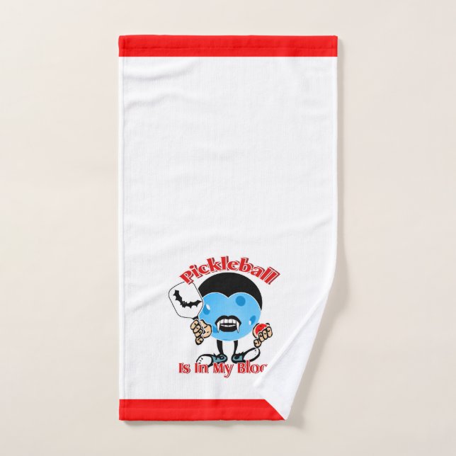 Halloween Vampire - Pickleball ist in meinem Blut Handtuch (Handtuch)