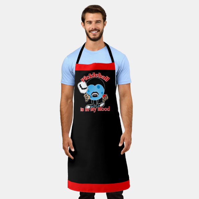 Halloween Vampire - Pickleball ist in meinem Blut Schürze (Getragen)