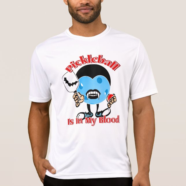 Halloween Vampire - Pickleball ist in meinem Blut T-Shirt (Vorderseite)